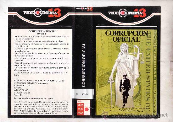 Cine: CORRUPCION OFICIAL-VHS - Foto 1