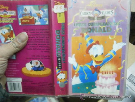 Kino: FELIZ CUMPLEA&Ntilde;OS DONALD-VHS-COMPRA MINIMA 6 EU-