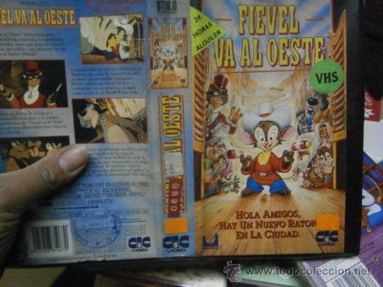 Cinema: FIEVEL VA AL OESTE-VHS-COMPRA MINIMA 10&euro;EU--