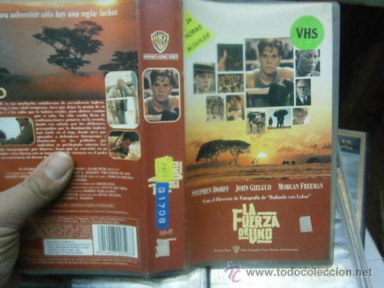 Cinema: LA FUERZA DE UNO-VHS-COMPRA MINIMA 6 EU-