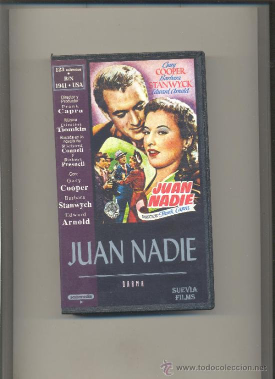 Cine: JUAN NADIE-GARY COOPER. CINE EN VHS.