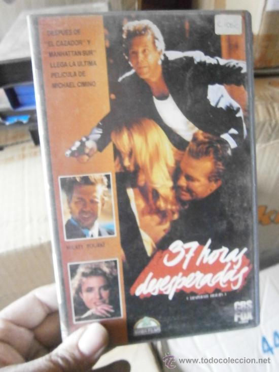 Kino: 37 HORAS DESESPERADAS-VHS COMPRA MINIMA 10&euro; EU-