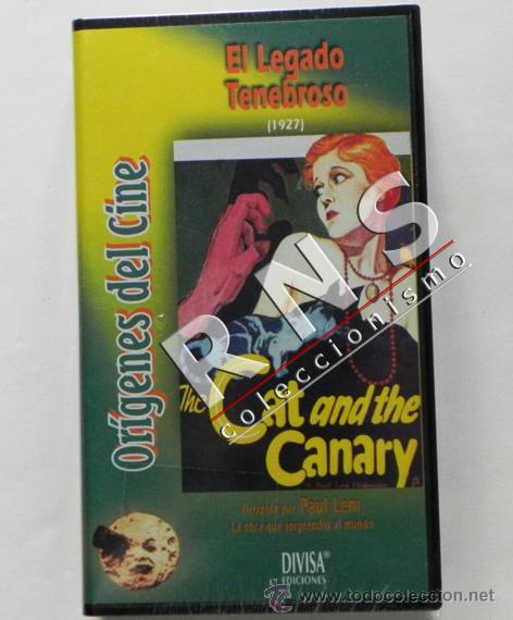 Cinema: EL LEGADO TENEBROSO ( CAT AND CANARY ) PEL&Iacute;CULA TERROR MALDAD HUMANA OBRA MAESTRA CINE VHS NUEVA