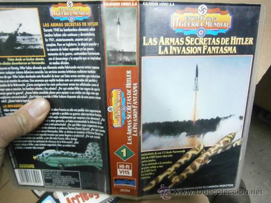 Cin&eacute;ma: LAS ARMAS SECRETAS DE HITLER-VHS-VENTA MINIMA 6 EU--