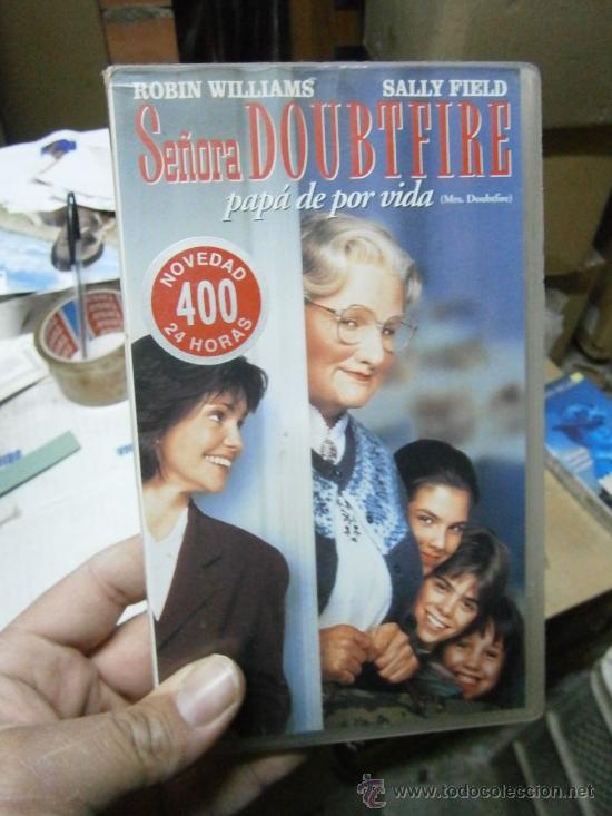Cine: se&ntilde;ora doubtfire--VHS COMPRA MINIMA 10 EU----