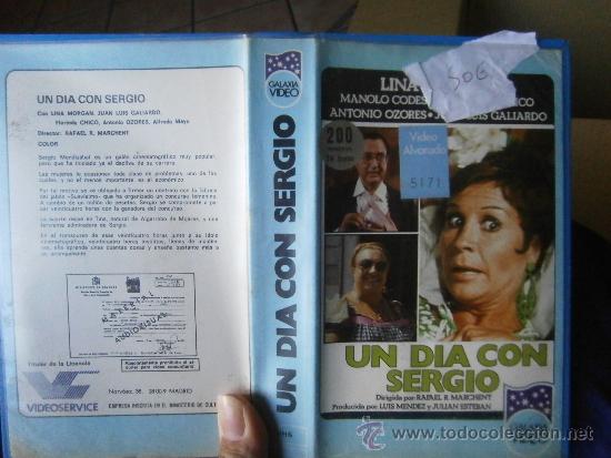 Cine: UN DIA CON SERGIO (VHS) - Foto 1