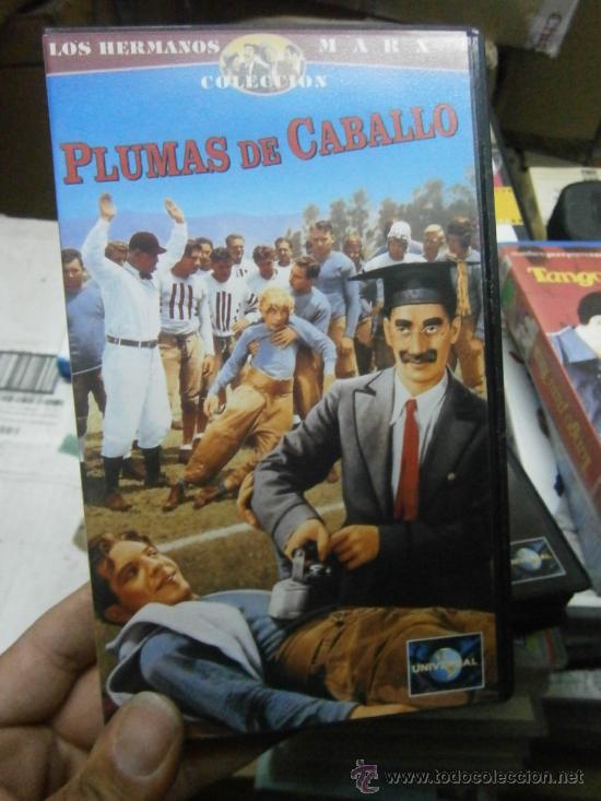 Cine: H. MARX - PLUMAS DE CABALLO - VHs