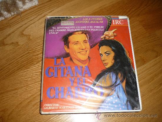 Cine: VHS\. LA GITANA Y EL CHARRO. ESTUCHE GRANDE &bull; CINTA DESCATALOGADA &bull; LOLA FLORES - ANTONIO AGUILAR