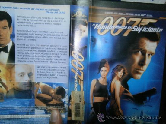 Cin&eacute;ma: 007 EL MUNDO NUNCA ES SUFICIENTE-VHS