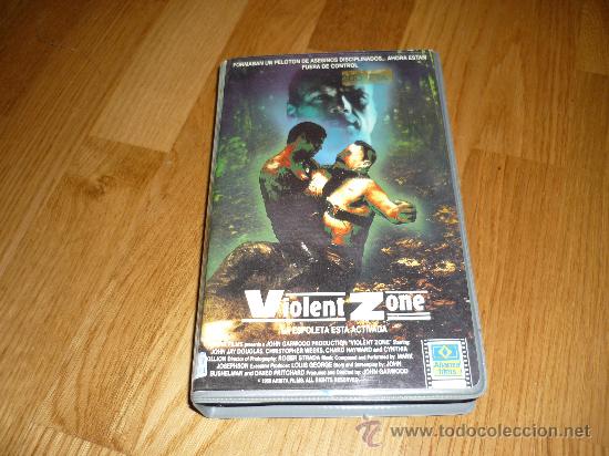 Cine: VHS VIOLENT ZONE - JOHN JAY DOUGLAS TERROR - Foto 1