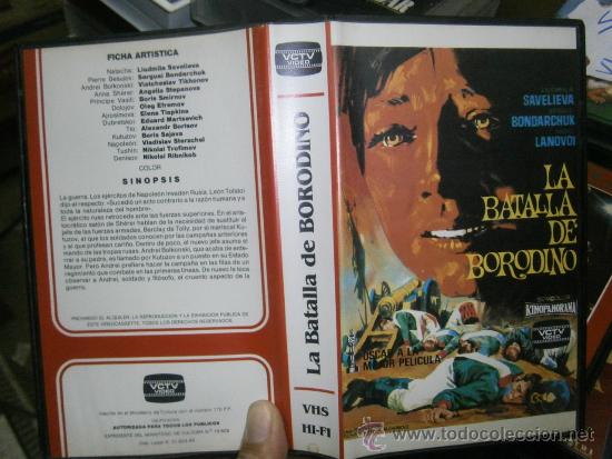 Cin&eacute;ma: La batalla de borodino-vhs con mas de 50000 peliculas disponibles vhs beta 2000