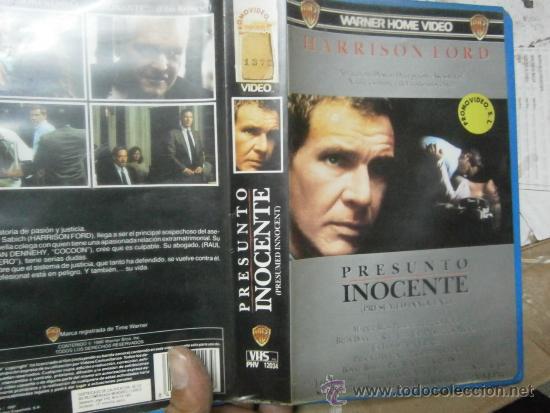 Cinema: PRESUNTO INOCENTE-VHS