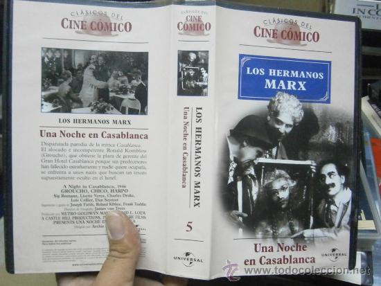 Cine: LOS HERMANOS MARX /UNA NOCHE EN CASA BLANCA/5 -VHS