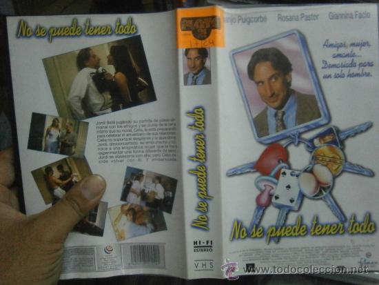 Cinema: NO SEPUEDE TENER TODO -VHS