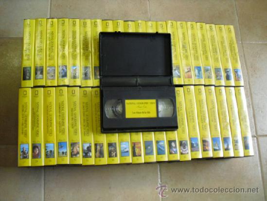 Cine: national geographic serie oro 1997,46 documentales vhs, se envia gratis