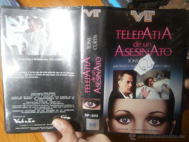 Cine: TELEPATIA DE UN ASESINATO -VHS