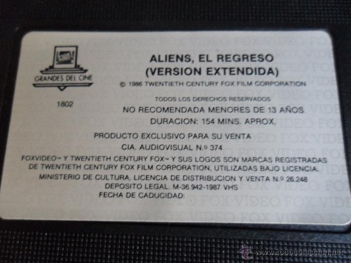 Cine: ALIENS EL REGRESO VERSI&Oacute;N EXTENDIDA . JAMES CAMERON - Foto 4