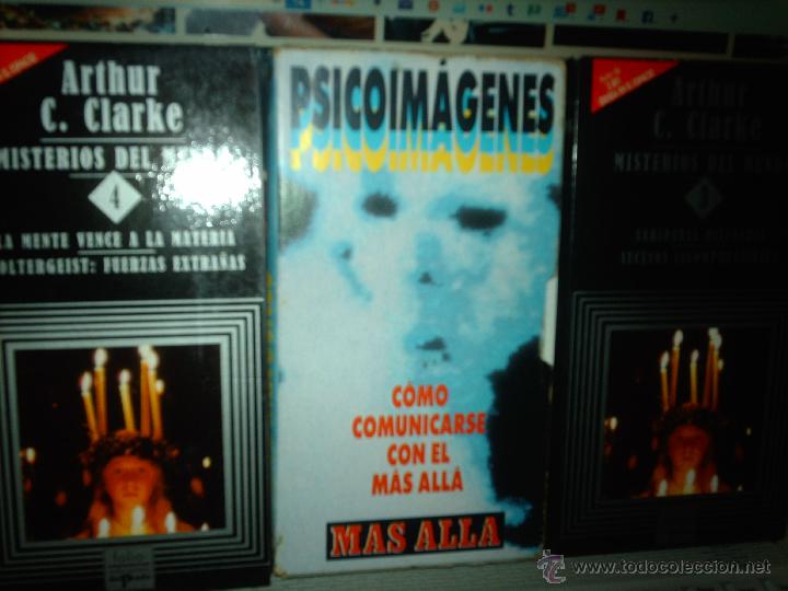 Cine: 3 vhs de misterios paranormales.POLTERGEIST... EL MAS ALLA..