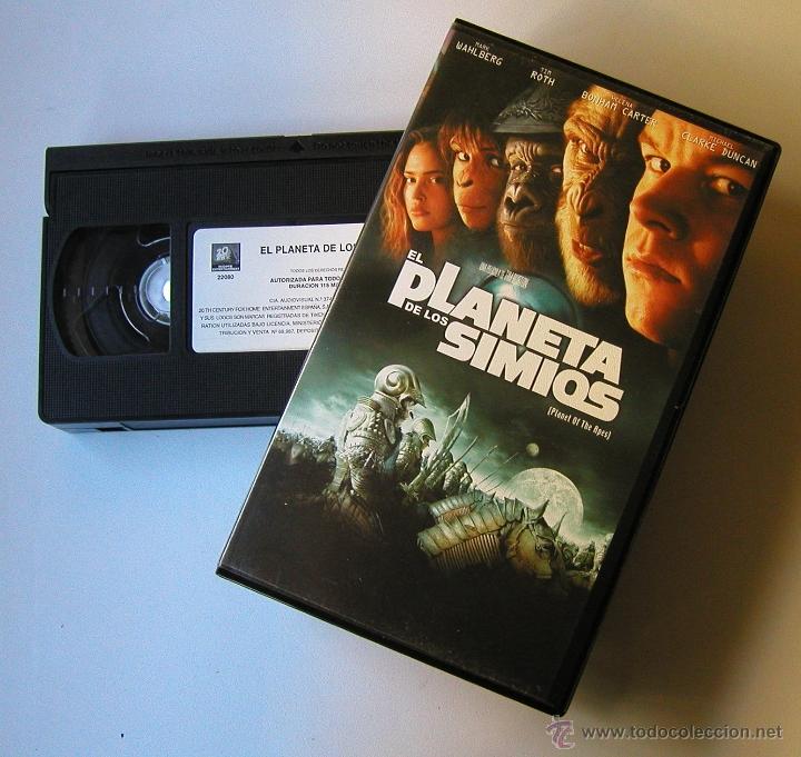 Cine: CINTA VHS ORIGINAL EL PLANETA DE LOS SIMIOS VERSI&Oacute;N A&Ntilde;O 2000 - Foto 1