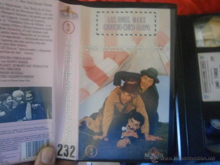 Cinema: UNA TARDE EN EL CIRCO -VHS(COMPRA-- MINIMA-- 10&euro;- EUROS.)