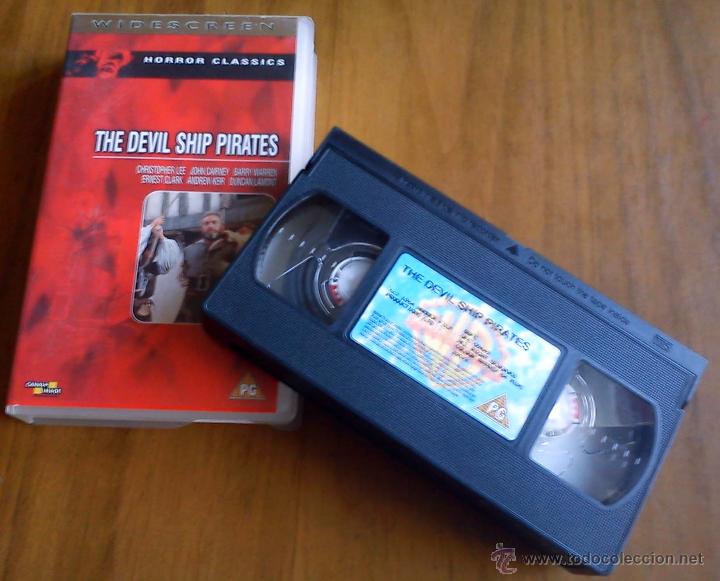 Cine: THE DEVIL SHIP PIRATES - VHS - HAMMER - CHRISTOPHER LEE - Foto 1