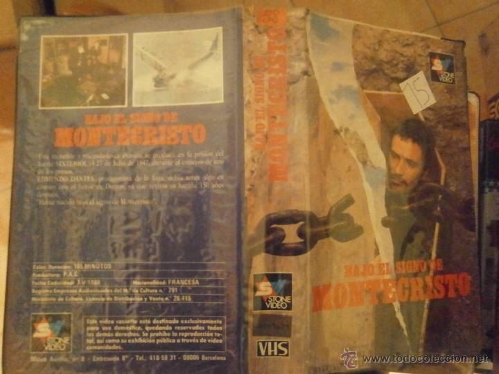 Cinema: BAJO EL SIGNO DE MONTE CRISTO -VHS
