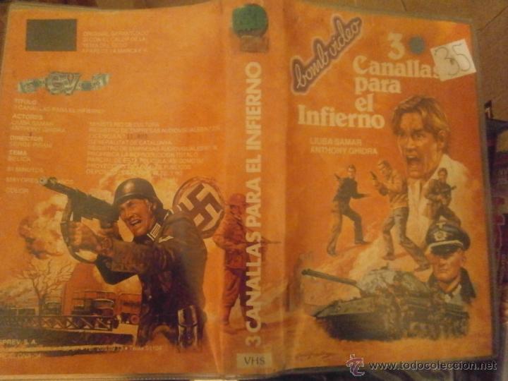 Cinema: 3 CANALLAS PARA EL INFIERNO -VHS