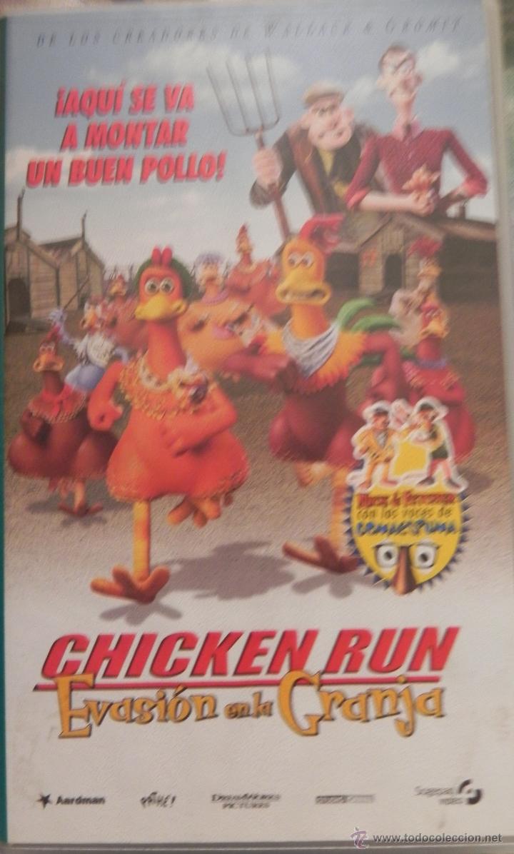 Cine: Vendo VHS (Chicken Run, Evasi&oacute;n en la granja).