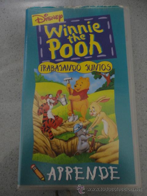Cine: vhs infantil disney - winnie the pooh trabajando juntos