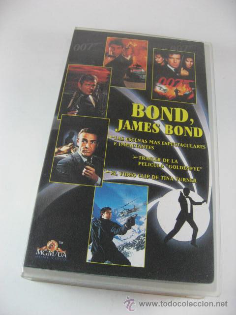 Cine: VHS VIDEO PROMOCIONAL JAMES BOND, LAS ESCENAS MAS ESPECTACULARES, PRESENTADO POR ELIZABETH HURLEY.