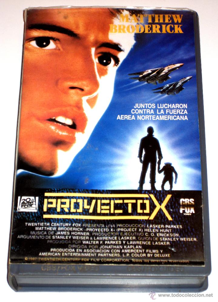 Cinéma: Proyecto X (1987) - Jonathan Kaplan Matthew Broderick Hellen Hunt Willie VHS