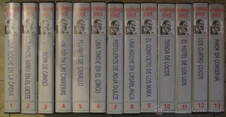 Cine: VHS COLECCION LOS HERMANOS MARX 13 CINTAS (LEER DESCRIPCI&Oacute;N)