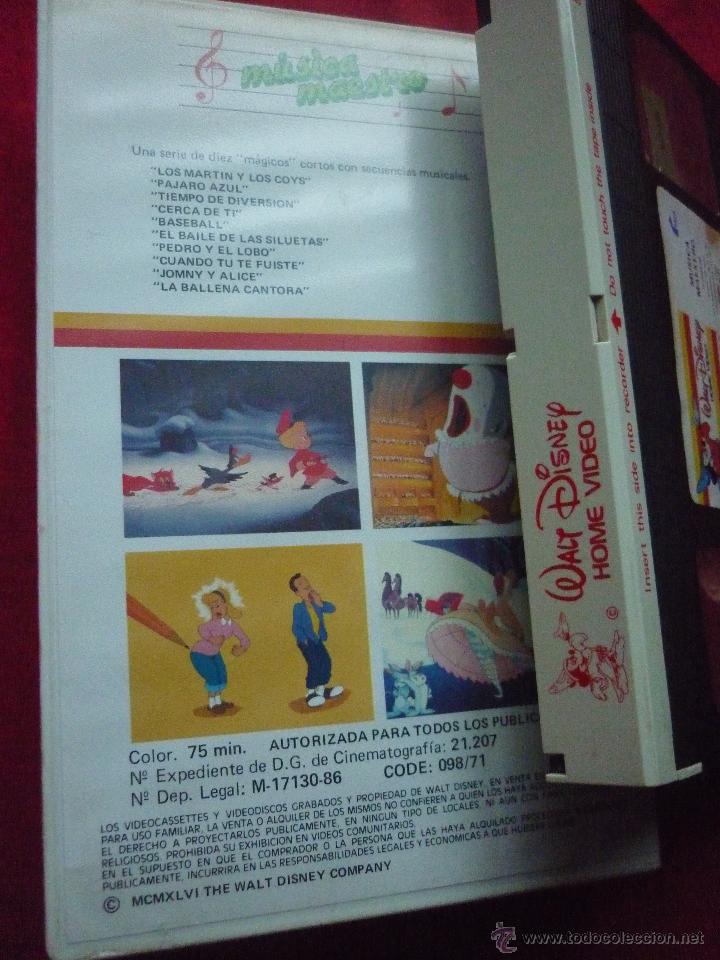 Vhs Musica Maestro Walt Disney Cortos De S Sold Through Direct Sale 45289114