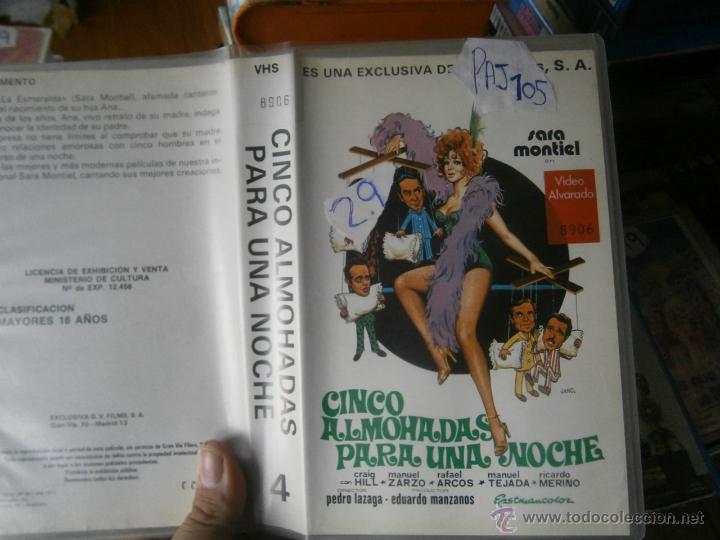 Cinema: CINCO ALMOADAS PARA UNA NOCHE-VHS