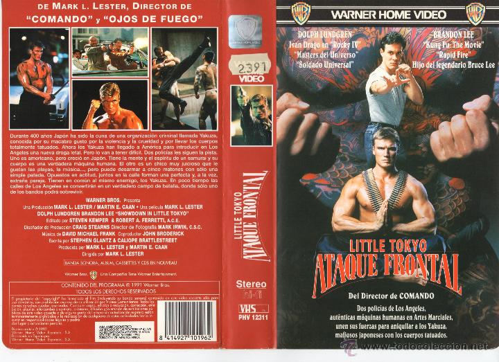 Vhs Little Tokio Ataque Frontal Dolph Lundgr Sold Through Direct Sale