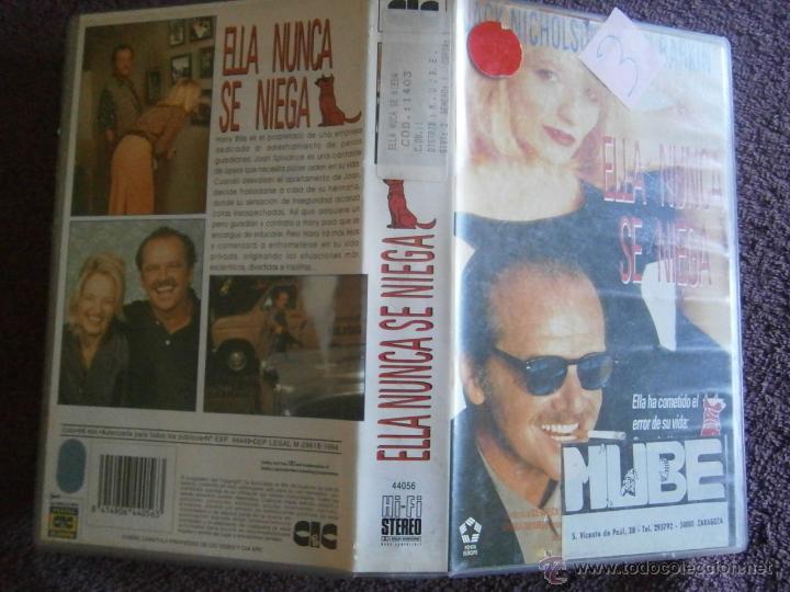 Cine: ELLA NUNCA SE NIEGA -VHS(COMPRA MINIMA 10&euro;U--)