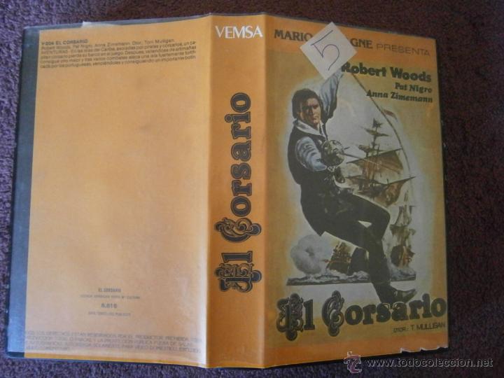 Cine: EL CORSARIO-VHS Caja grande vhs