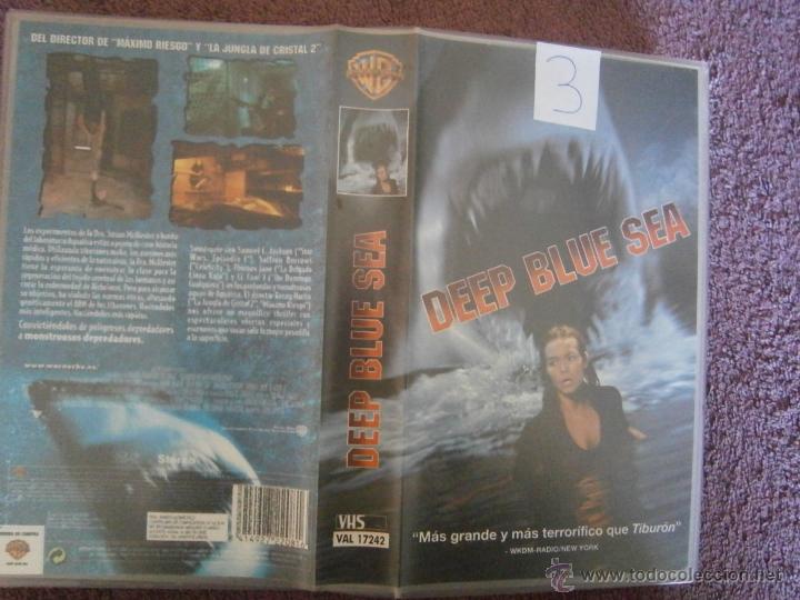 Cine: DEEP BLUE SEA -VHS (COMPRA MINIMA 10&euro;UR--)