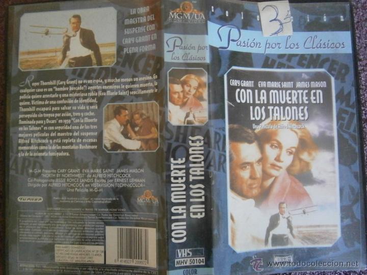 Cinema: CON LA MUERTE EN LOS TALONES-VHS(COMPRA MINIMA 10EUR--)