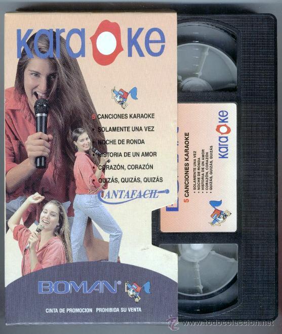 Vhs Karaoke Boman Solamente Una Vez Noche De Buy Vhs Movies At Todocoleccion 47668600