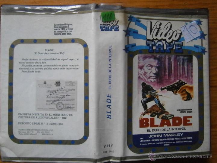 Cine: BLADE EL DURO DE LA INTERPOL-VHS - Foto 1