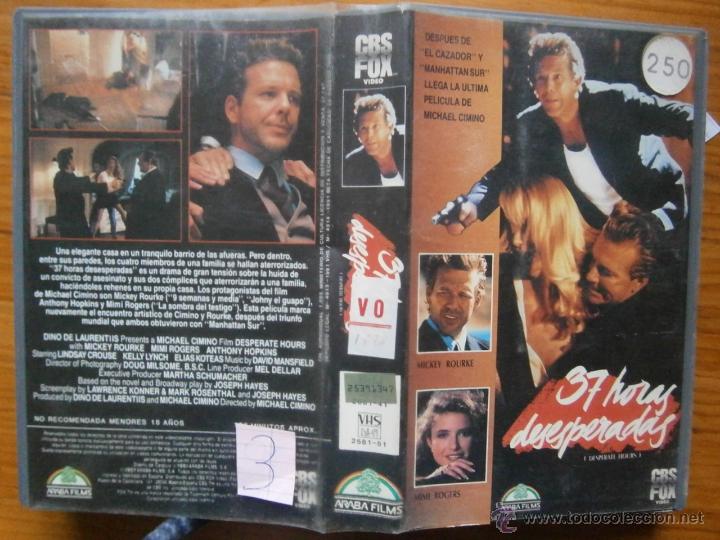 Cin&eacute;ma: 37 HORAS DESESPERADAS -VHS