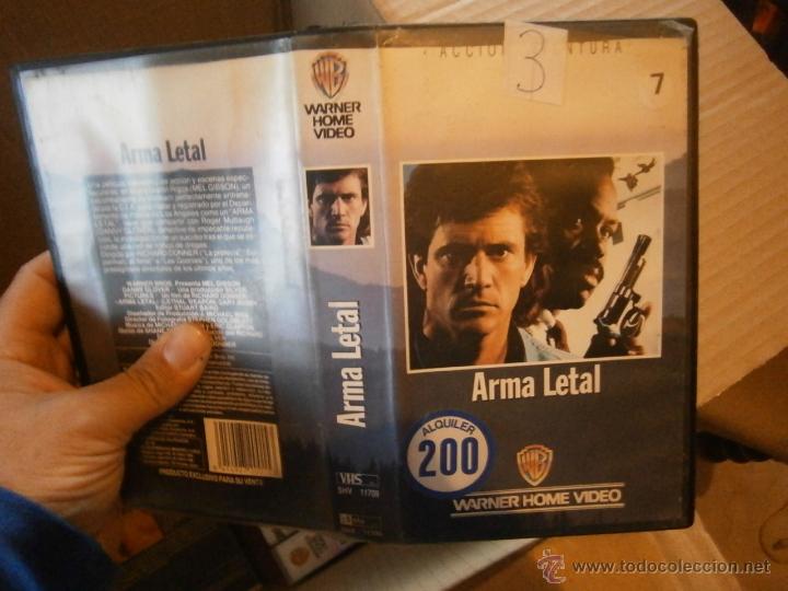 Cinema: ARMA LETAL-VHS(COMPRA MINIMA 6 EURO--)