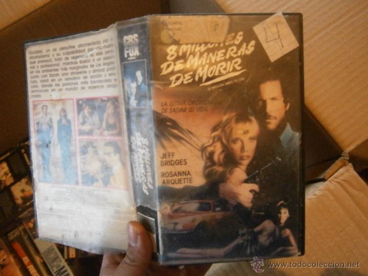 Cine: 8 MILLONES DE MANERAS DE MORIR-VHS(COMPRA MINIMA 6 EURO--)