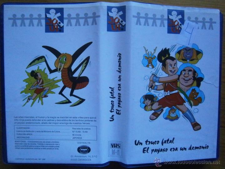 Cinema: UN TRUCO FATAL..EL PAYASO ERA UN DEMONIO-VHS(COMPRA MINIMA 6 EURO--)