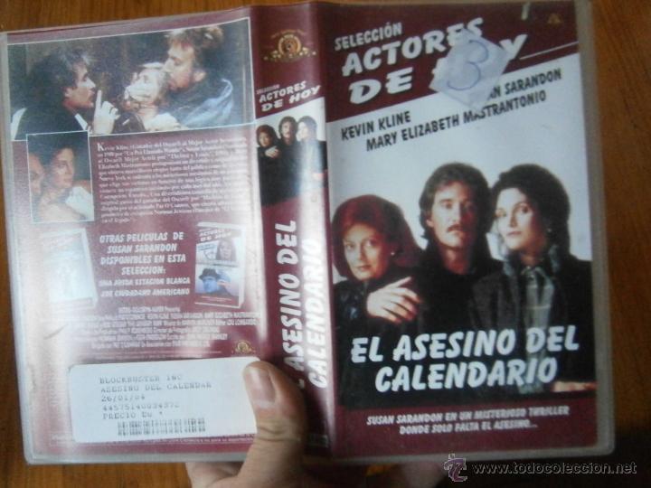 Cinema: EL ASESINOO DEL CALENDARIO-VHS(COMPRA MINIMA 6 EURO--)