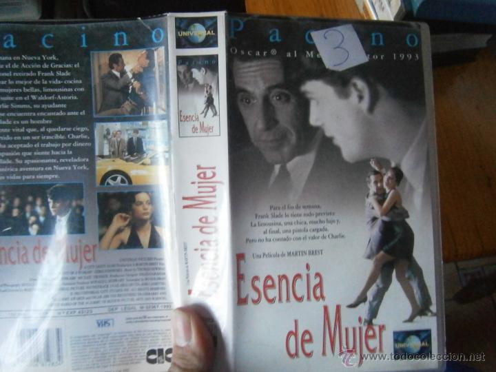 Cinema: ESENCIA DE MUJER-VHS(COMPRA MINIMA 6 EURO--)