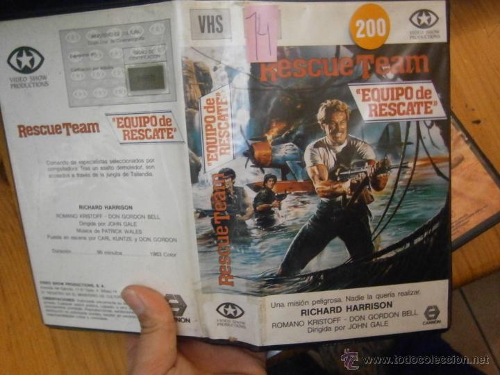 Cinema: RESCUE TEAM..EQUIPO DE RESCATE-VHS