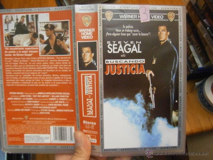 Cinema: STEVEN SEAGAL ESTA ..BUSCANDO LA GUSTICIA-VHS(COMPRA MINIMA 6 EURO--)