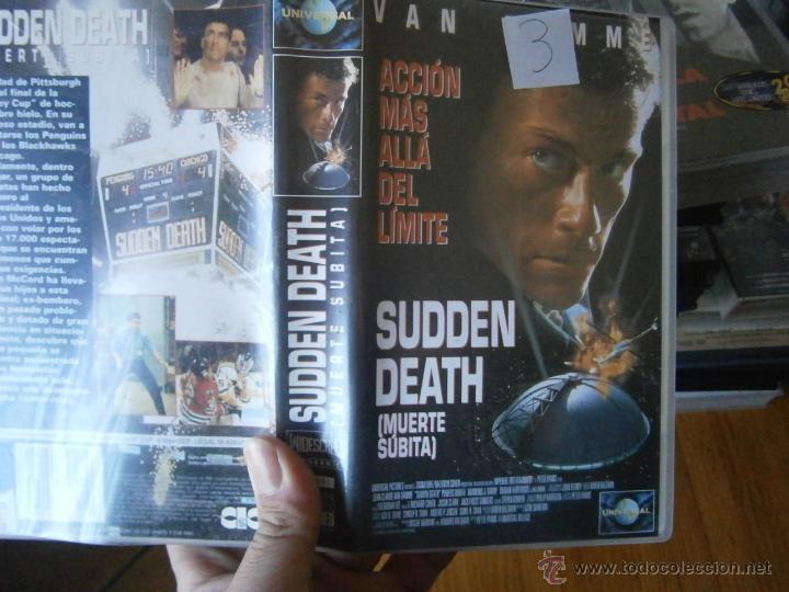 Cine: SUDDEN DEATH (MUERTE SUBITA)-VHS(COMPRA MINIMA 10&euro; EURO--)